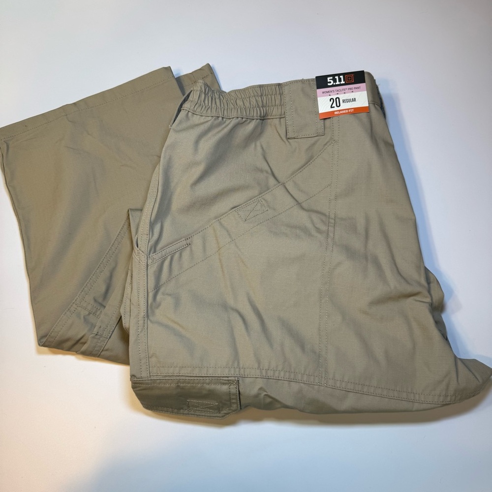 5.11 Tactical Women's Taclite Pro Ripstop Pants Khaki Plus Size 20 NWT